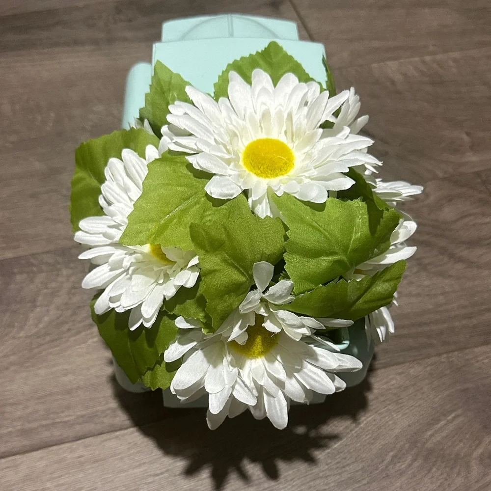 Vintage Truck Planter with Daisies